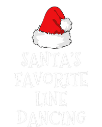 SantaS Favorite Line Dancer Funny Hat Christmas Dancing T-Shirt