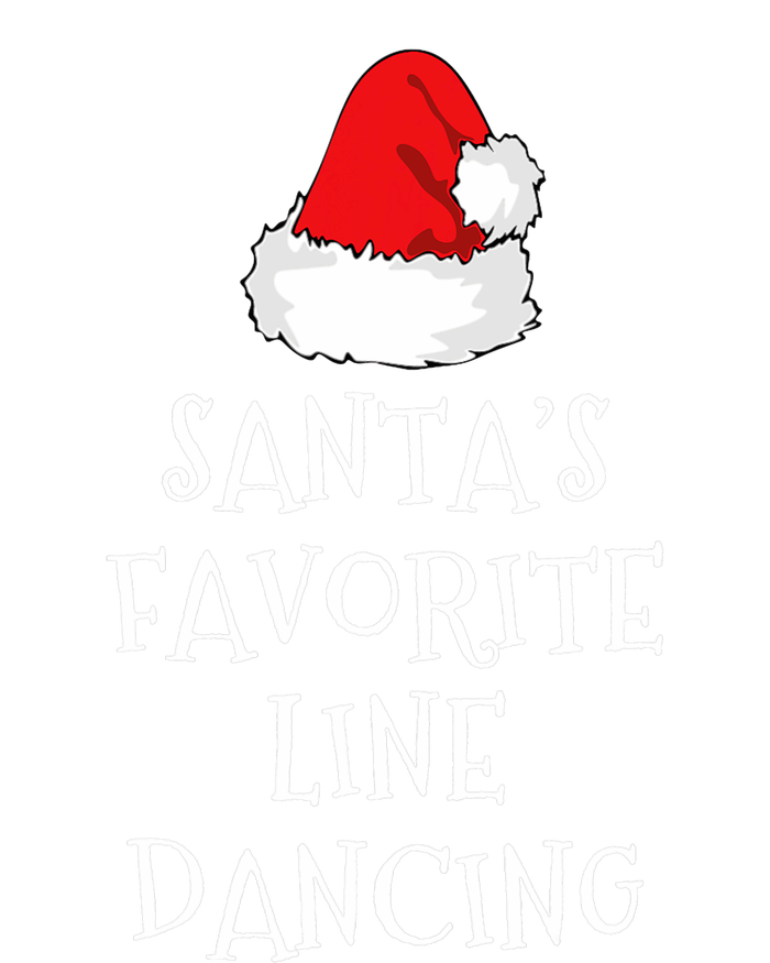 SantaS Favorite Line Dancer Funny Hat Christmas Dancing T-Shirt