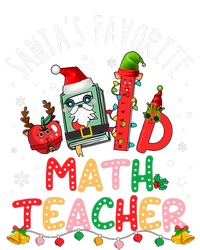 SantaS Favorite Math Teacher Christmas Santa Hat Matching T-Shirt