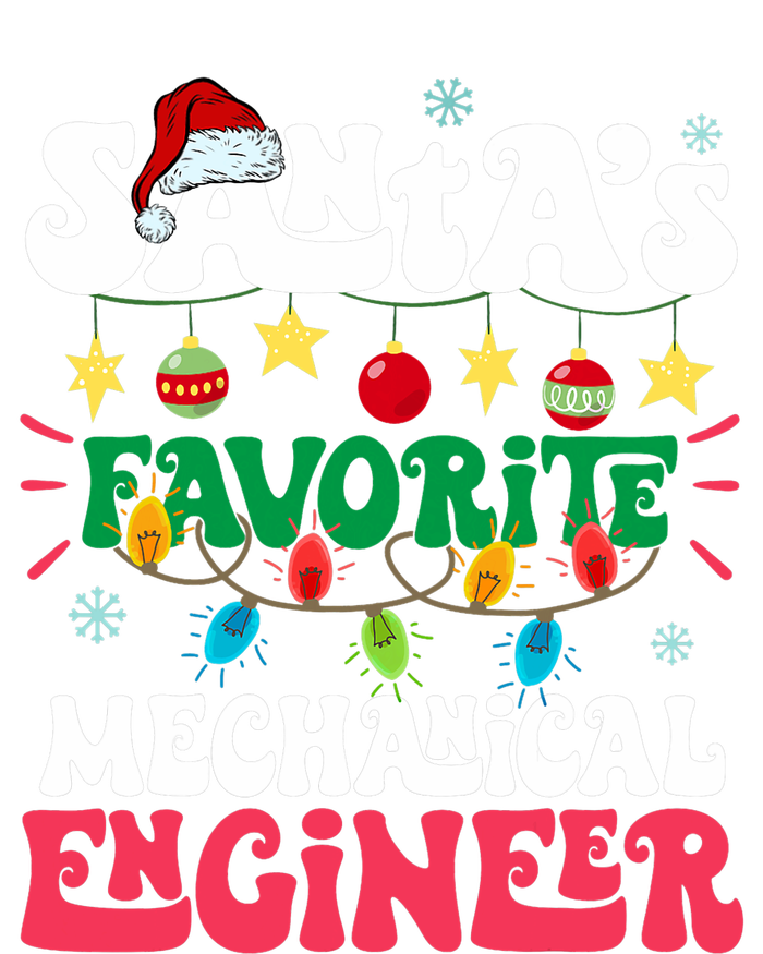 SantaS Favorite Mechanical Engineer Santa Hat Light Xmas PosiCharge Competitor Tank