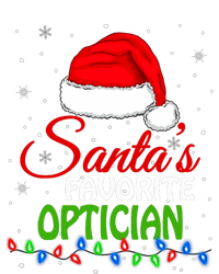 SantaS Favorite Optician Santa Hat Lights. Funny Christmas Tall T-Shirt