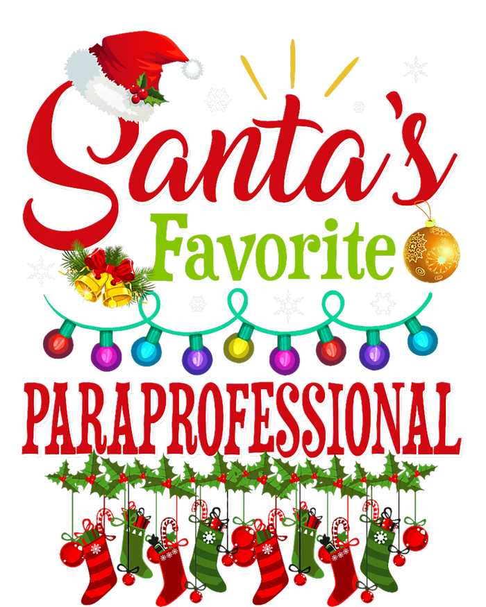 SantaS Favorite Paraprofessional Christmas Santa Hat Light Hooded Wearable Blanket