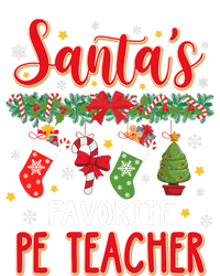 SantaS Favorite Pe Teacher Santa Hat Xmas Bumper Sticker