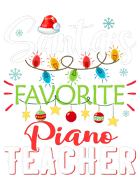 SantaS Favorite Piano Teacher Xmas Light Hat Christmas Ladies PosiCharge Competitor Racerback Tank