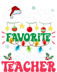 SantaS Favorite Sped Teacher Santa Hat Xmas Light Christmas Youth Performance Sprint T-Shirt