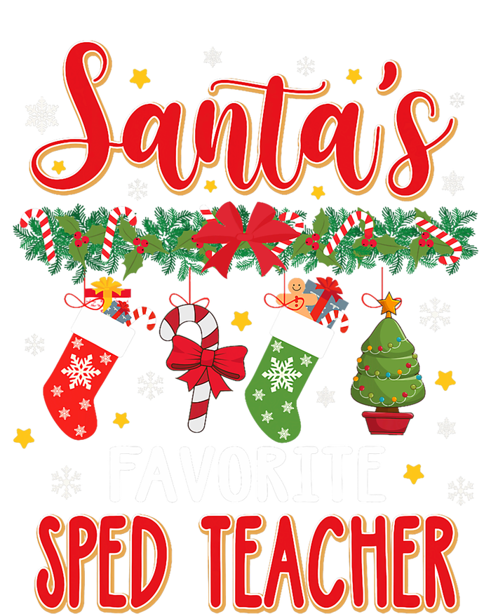 SantaS Favorite Sped Teacher Santa Hat Xmas Premium T-Shirt