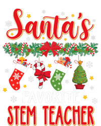 SantaS Favorite Stem Teacher Santa Hat Xmas Bumper Sticker