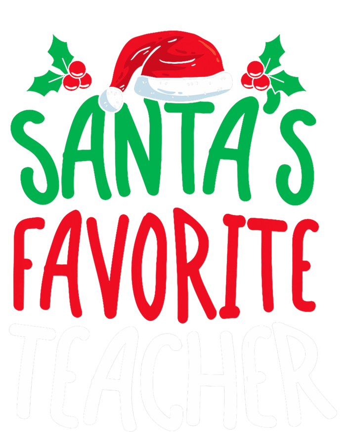 SantaS Favorite Teacher Christmas Day School Educator Drawstring Bag