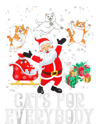 Cats For Everybody Christmas Cat Funny Xmas Women Santa Tank Top Tall T-Shirt