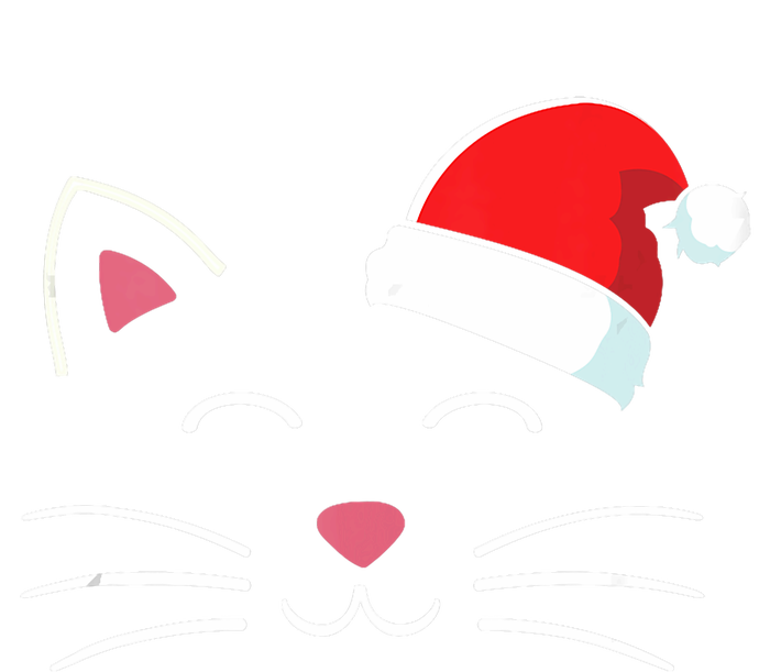 Funny Cat Face With Santa Hat For Merry Christmas Tank Top T-Shirt