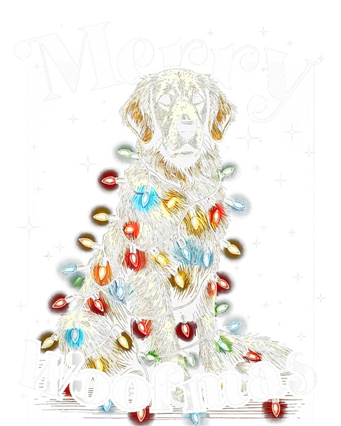 Golden Retriever Dog Merry Woofmas Christmas Lights Sant Hat Tank Top Youth Performance Sprint T-Shirt