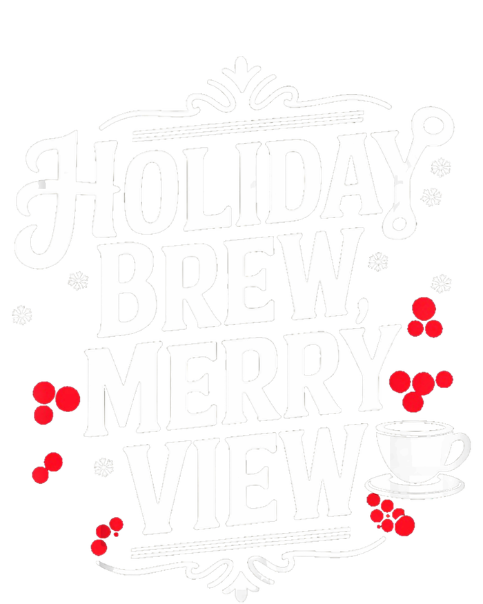 Holiday Brew Merry View Christmas Coffee Tank Top T-Shirt