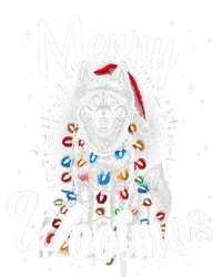 Husky Or Malamute Dog Merry Woofmas Christmas Lights Tank Top T-Shirt