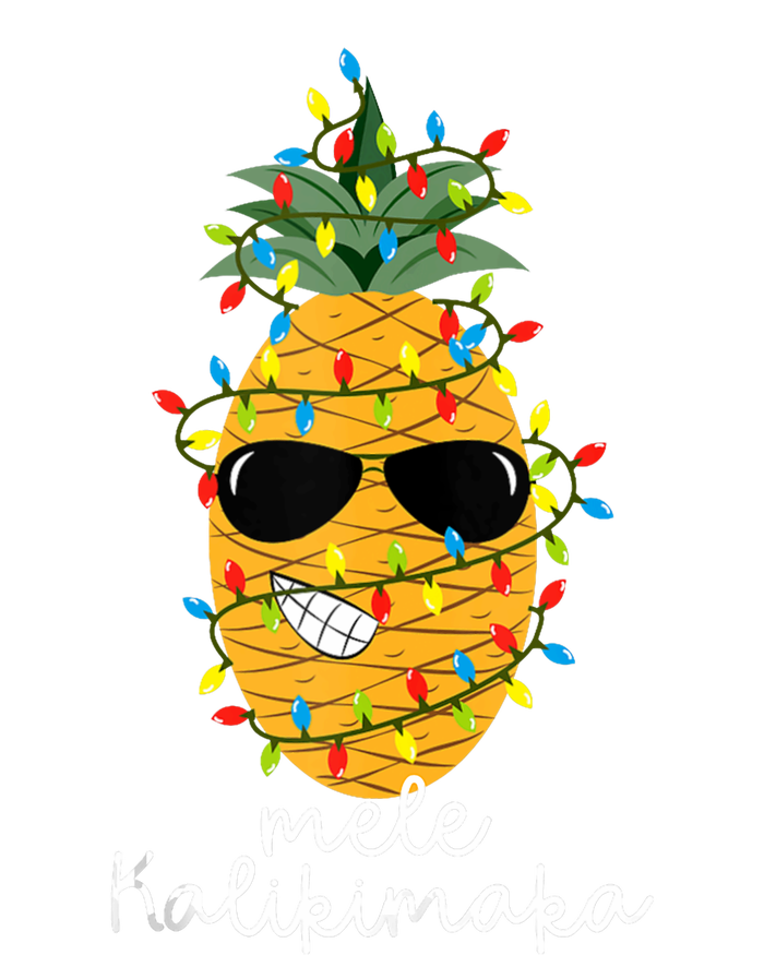 Mele Kalikimaka Pineapple Tree Hawaiian Christmas In July Tank Top T-Shirt