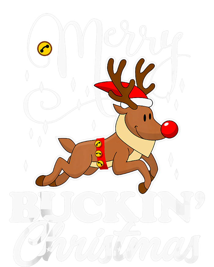 Merry Buckin Christmas Rudolph Reindeer Funny Tank Top T-Shirt