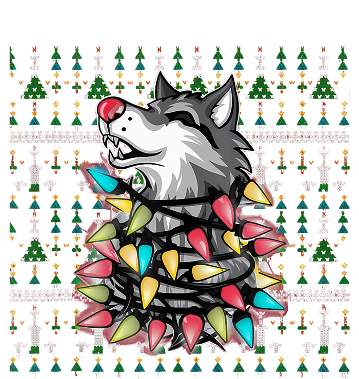 Christmas Family Xmas Ugly Christmas Outfit Merry Wolf Tank Top T-Shirt