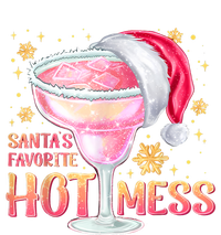 Christmas Cocktail Santas Favorite Hot Mess Gift Women's V-Neck T-Shirt