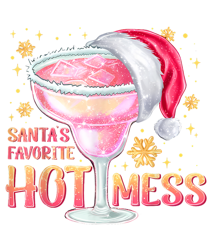 Christmas Cocktail Santas Favorite Hot Mess Gift Women's V-Neck T-Shirt