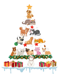 Merry Christmas For Women Xmas Santa Tree Pet Animal Long Sleeve Long Sleeve Pajama Set