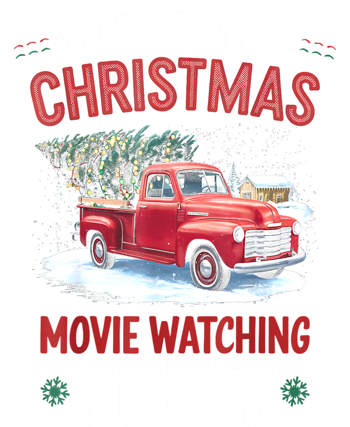 Funny Xmas This Is My Christmas Movie Watching Red Truck 2024 Gift Kids Sweatshirt