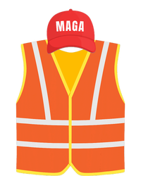 Maga Garbage Collector Vest For Trump Election Day Sustainable Knit Beanie