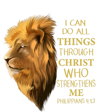 Philippians 413 Religious Lion Verses Funny Christian Gift T-Shirt