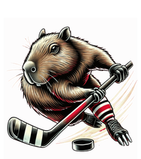 Capybara Hockey Funny Ice Hockey Player Gift T-Shirt