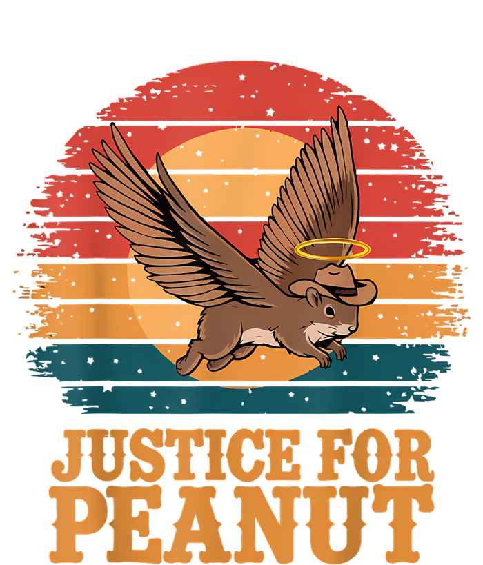 Justice For Peanut The Squirrel Peanut Squirrel Retro Kids Tie-Dye T-Shirt