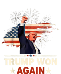 Trump Won Again 2024 Election President 47 Th American Flag T-Shirt