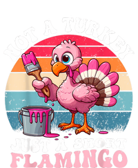 Not A Turkey Just A Short Flamingo Funny Thanksgiving Saying T-Shirt