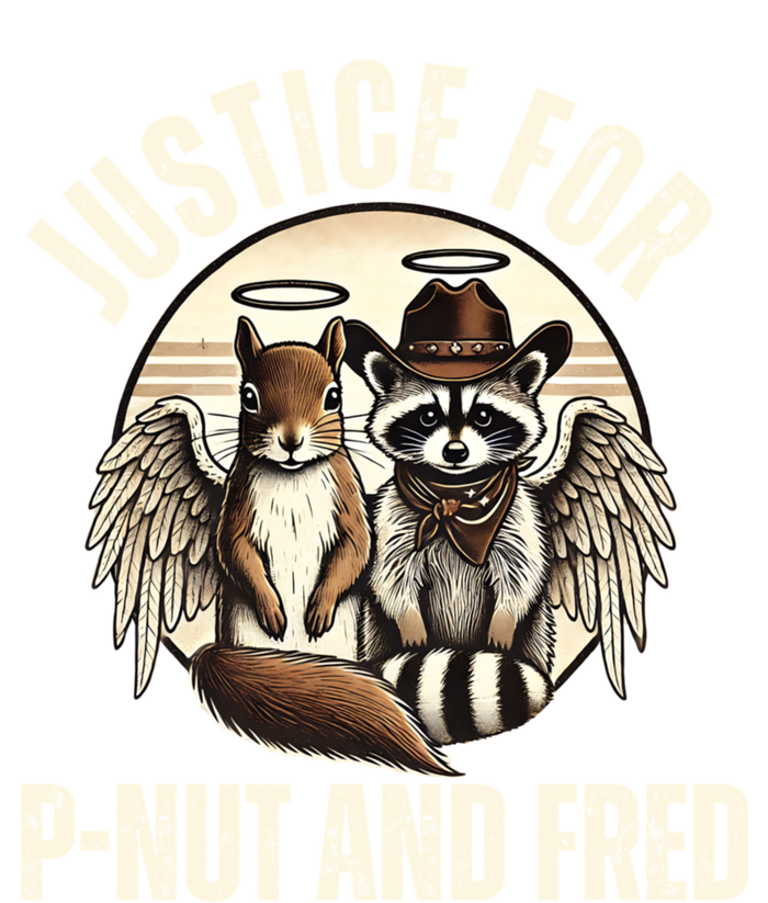 Pnut Justice For Fred The Raccoon And Peanut The Squirrel Garment-Dyed Sweatshirt