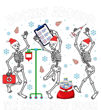 Rockin Around The Emergency Room Skeleton Er Nurse Xmas Sustainable Bucket Hat