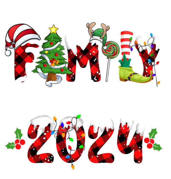 Family Christmas 2024 Making Memories Together Xmas Ornat Gift Pom Pom 12in Knit Beanie