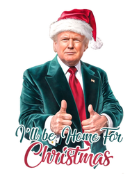 I Will Be Home For Christmas Trump Santa Xmas 2024 Funny Gift Insulated Varsity Jacket