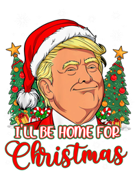 ILl Be Home For Christmas Funny Santa Trump Pajamas Xmas Gift Insulated Varsity Jacket