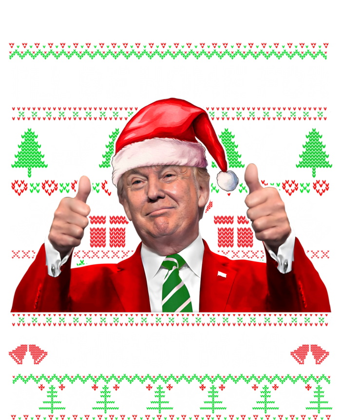 ILl Be Home For Christmas Santa Donald Trump Pajamas Xmas Gift Magnet