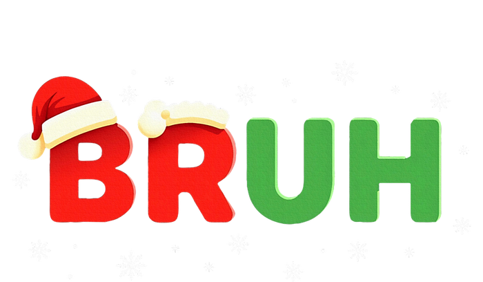 Bruh Funny Saying Meme Bro Boy Christmas Women's Fleece Hoodie