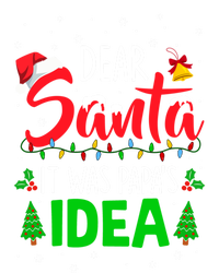 Dear Santa It Was Papas Idea Funny Christmas Santa Naughty Gift Softstyle Adult Sport Polo