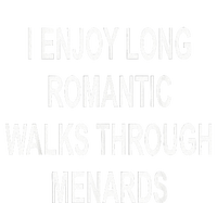 I Enjoy Long Romantic Walks Through Menards Striped Beanie with Solid Band