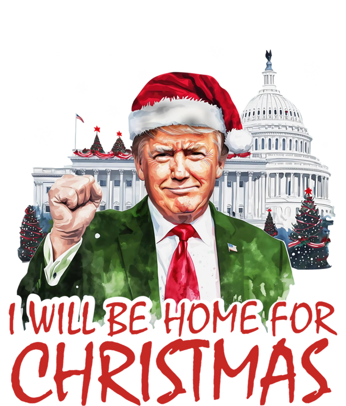 ILl Be Home For Christmas Xmas Trump Pajamas Holiday Santa Great Gift Ladies Essential Tank