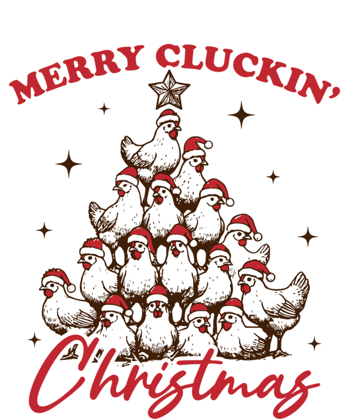 Merry Cluckin Christmas Xmas Tree Chicken Pajamas Holiday Gift Tank Top