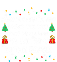 Might As Well Sleep Under The Tree Christmas Family Matching Funny Gift Women's Tri-Blend 3/4-Sleeve Raglan Shirt