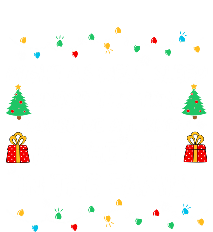 Might As Well Sleep Under The Tree Christmas Family Matching Funny Gift Women's Tri-Blend 3/4-Sleeve Raglan Shirt