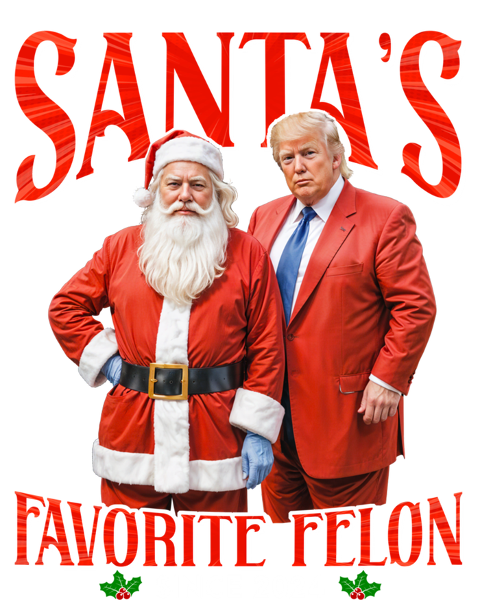 SantaS Favorite Felon Since 2024 Christmas Xmas Funny Trump Gift Insulated Varsity Jacket