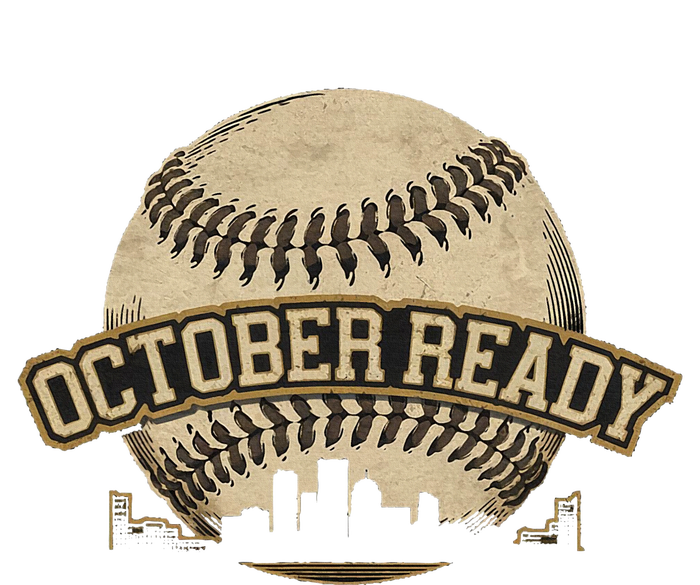 October Ready Baseball Design Perfect For Playoff Season T-Shirt