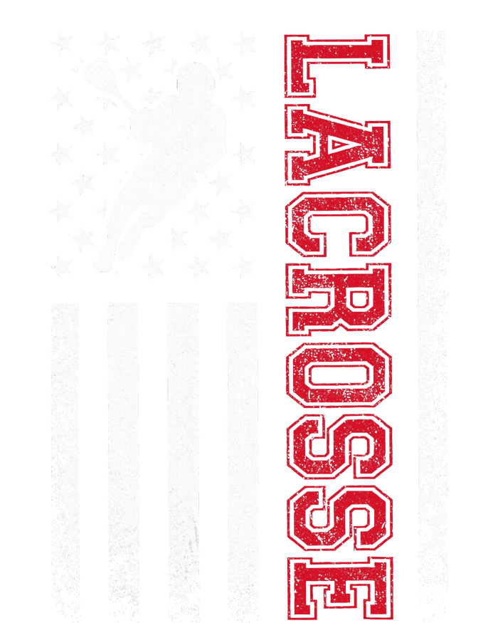 Lacrosse Usa Flag Lax Women's Crop Top Tee