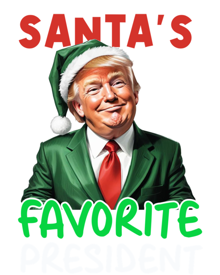 SantaS Favorite President Funny Trump Christmas Santa Hat Gift T-Shirt