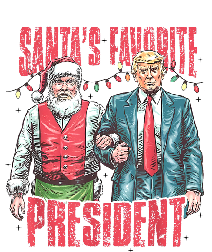 SantaS Favorite President Funny Trump Christmas Xmas Pajama Gift Ladies Essential Tank