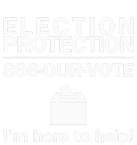 Election Protection IM Here To Help Vote Society Women's Racerback Tank