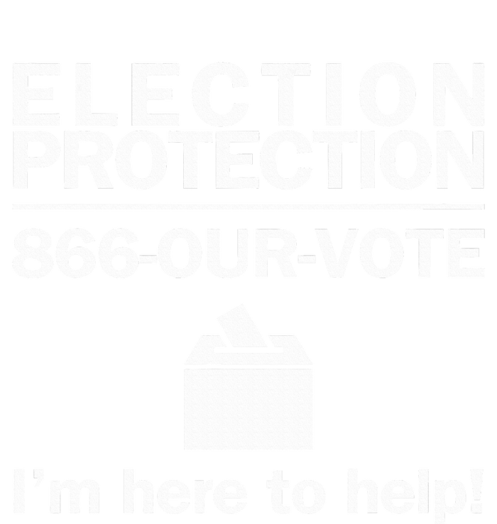 Election Protection IM Here To Help Vote Society Women's Racerback Tank